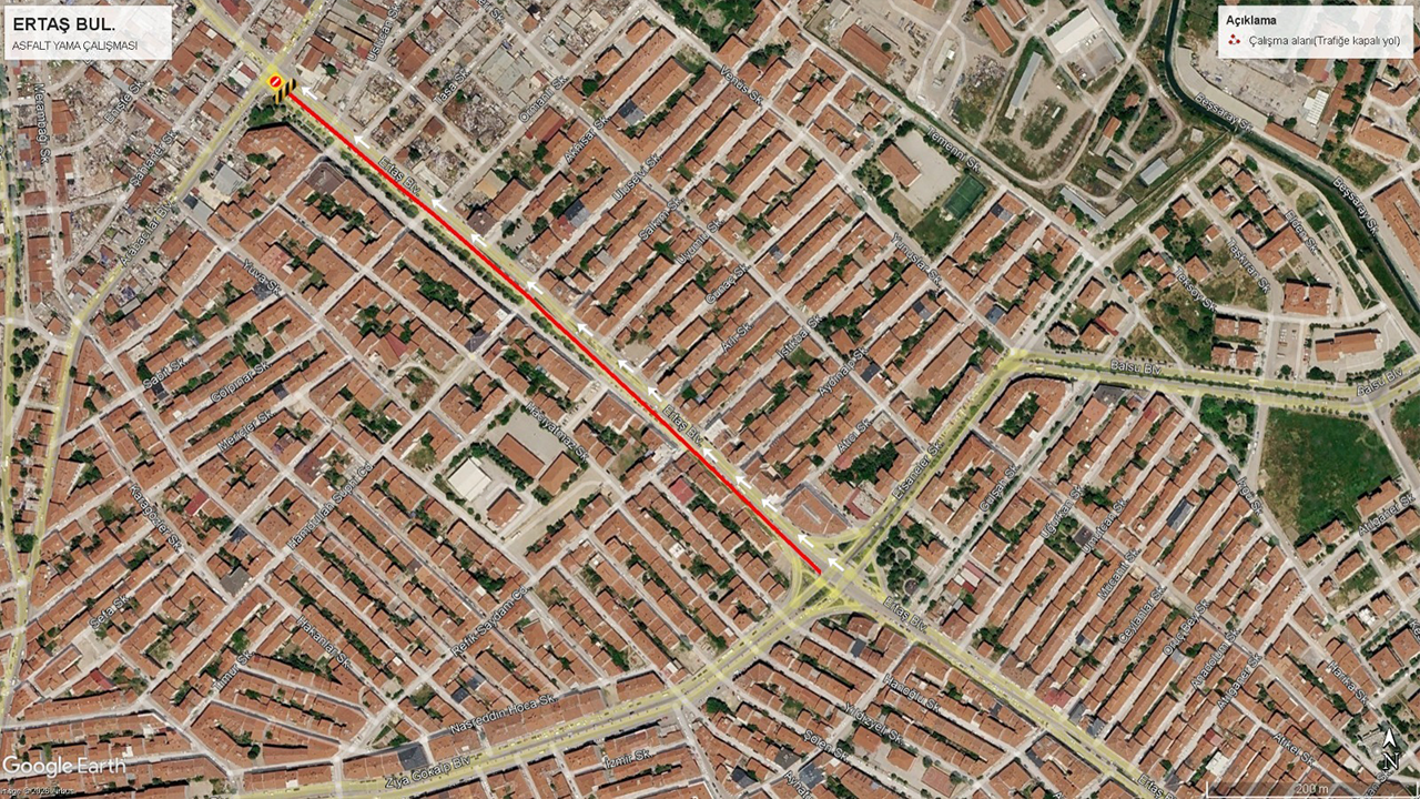 Ertaş Bulvarı Yol Çalışması