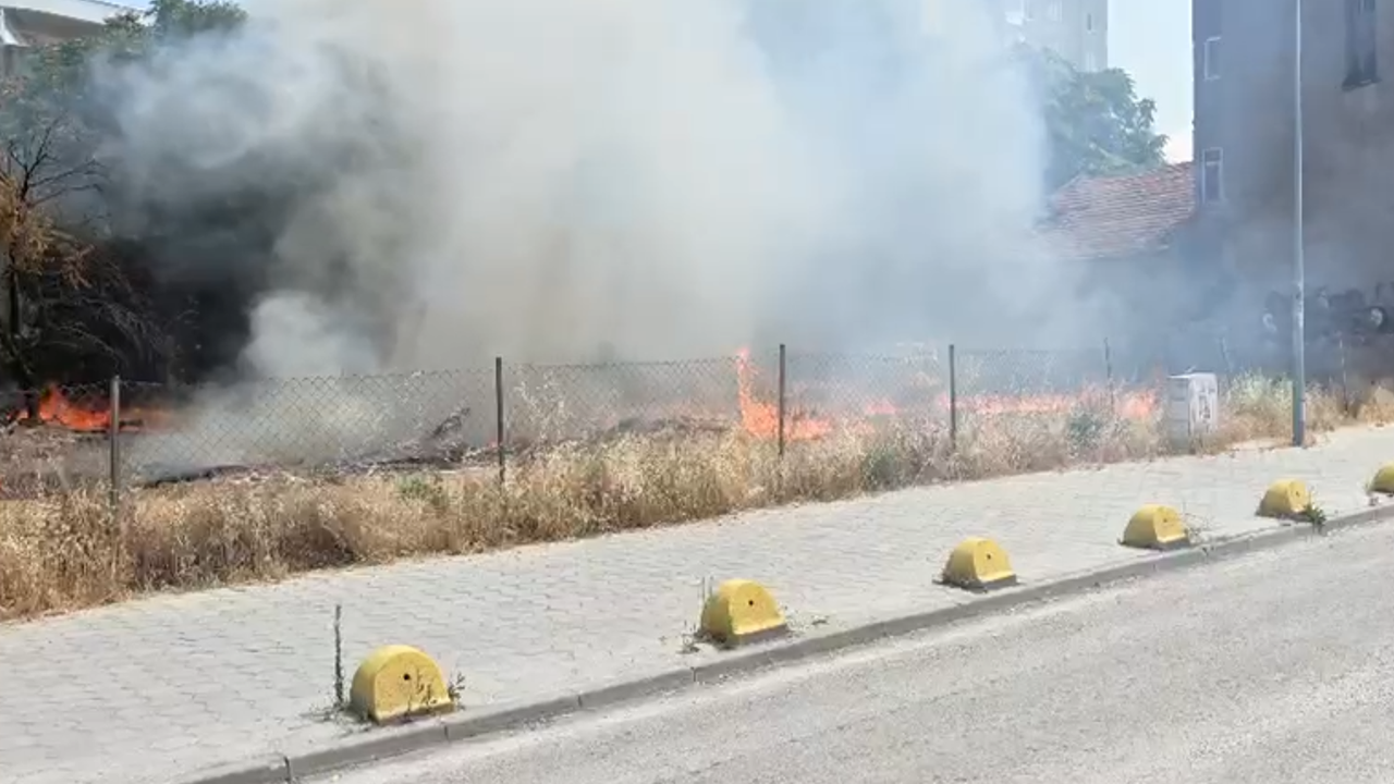 Yerleşim Yerlerine Yakın Bölgede Çıkan Yangın Korkuttu