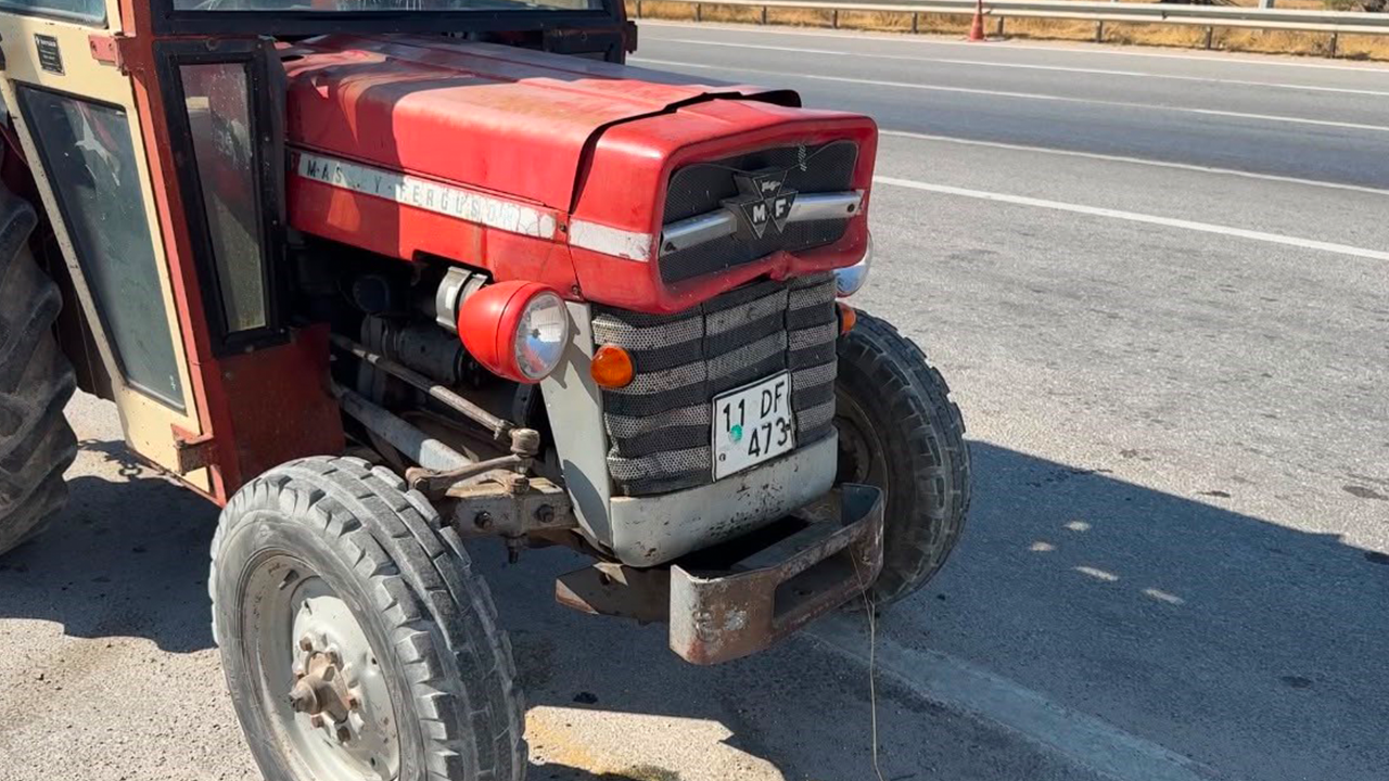 Çalıntı Traktörle Kilometrelerce Yol Kat Etti
