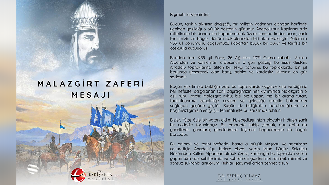 Malazgirt Zaferi Mesajı