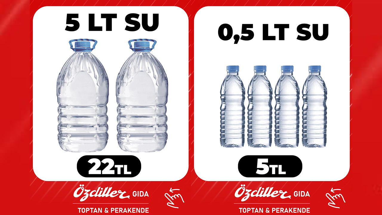 Özdiller Market Su Fiyatları
