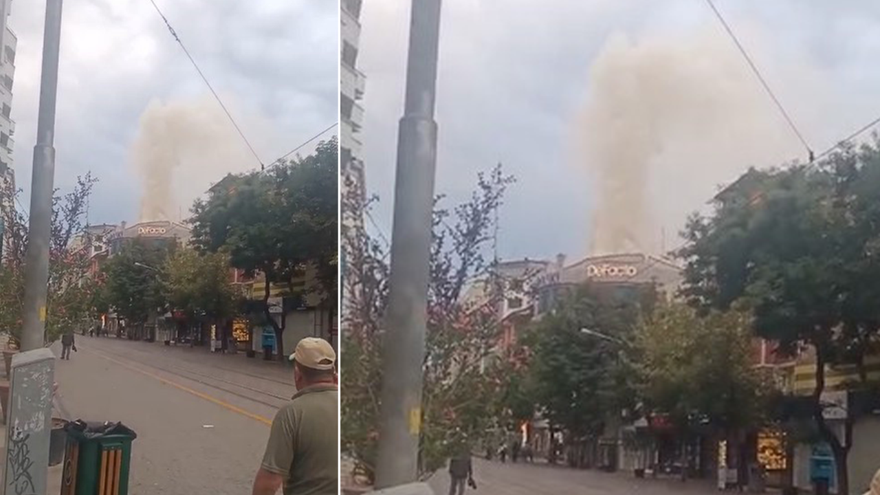 Eskişehir’de Giyim Mağazasının Çatısında Korkutan Yangın!