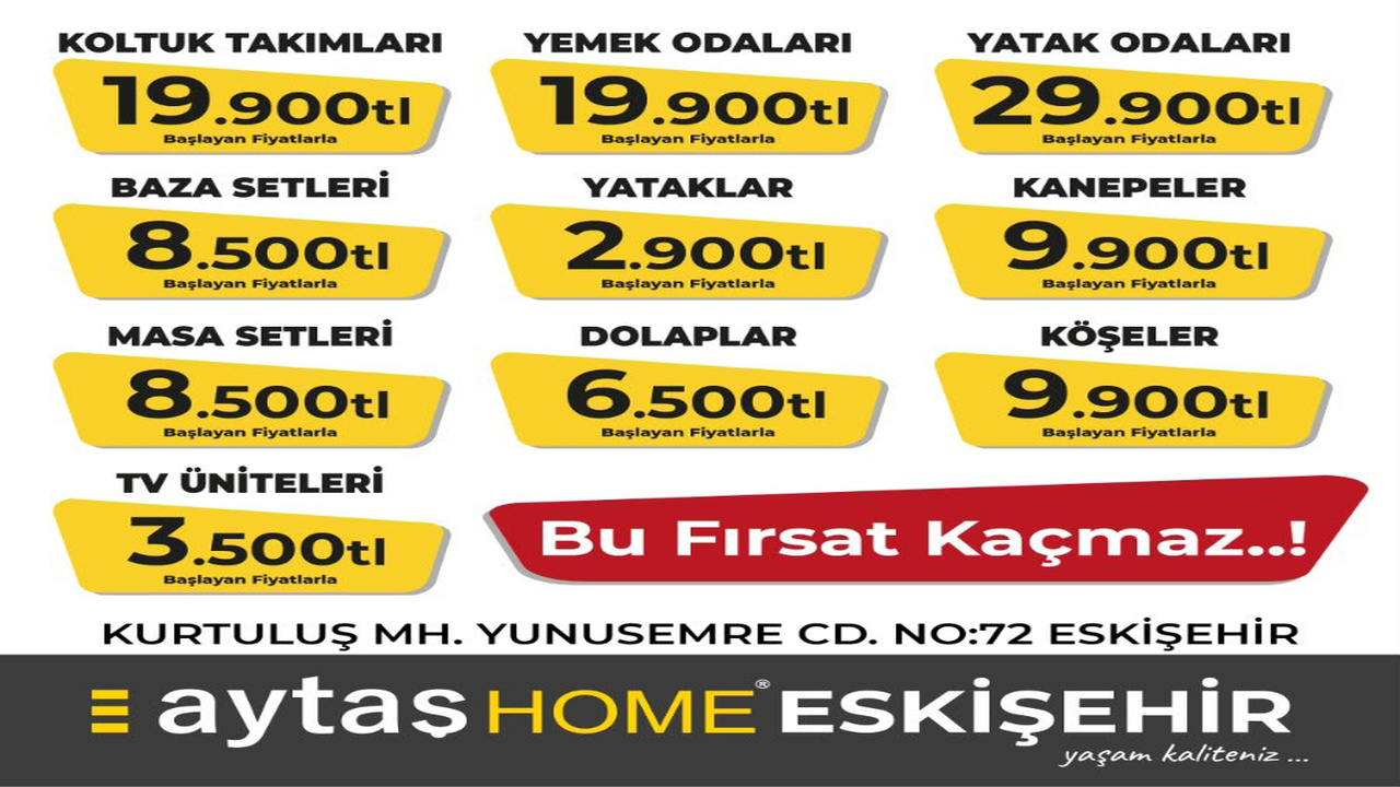 Aytaş Home Eskişehir'de Indirim