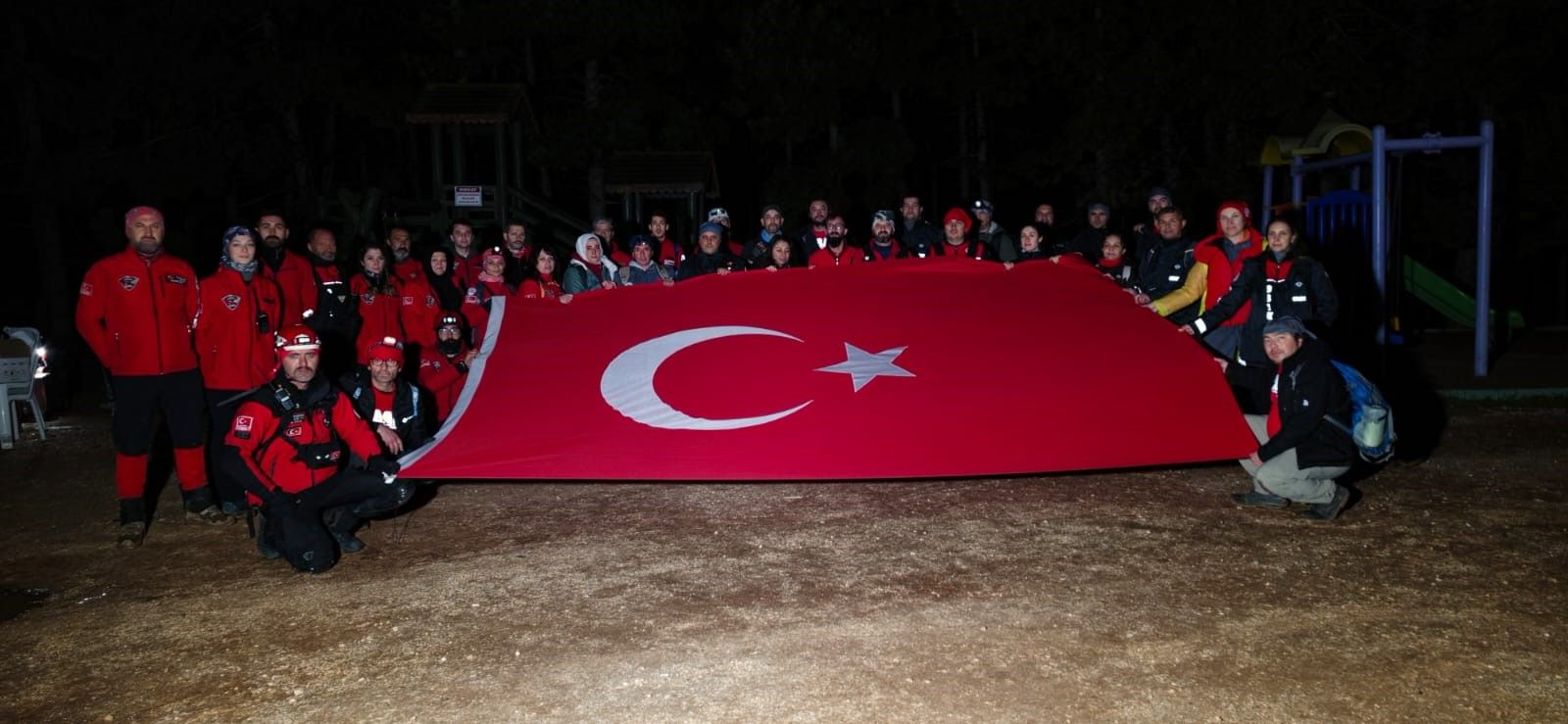 Dak, Obak Türk Bayraklı Ekip Fotoğrafı