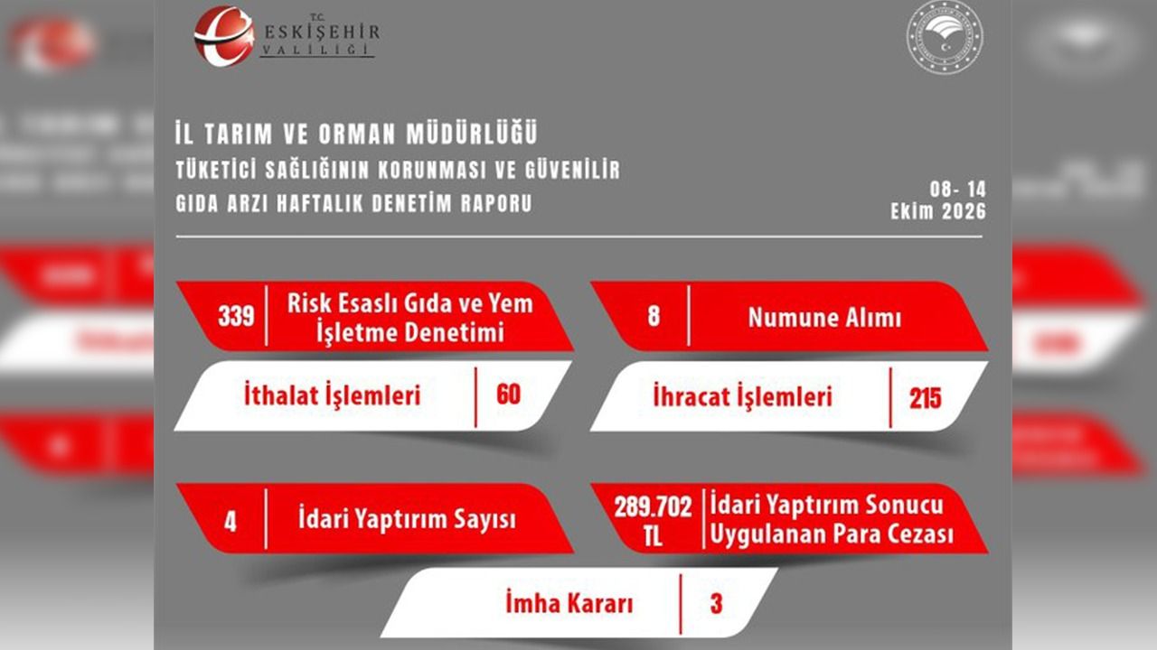 Eskişehir'de 339 İşletme Denetlendi
