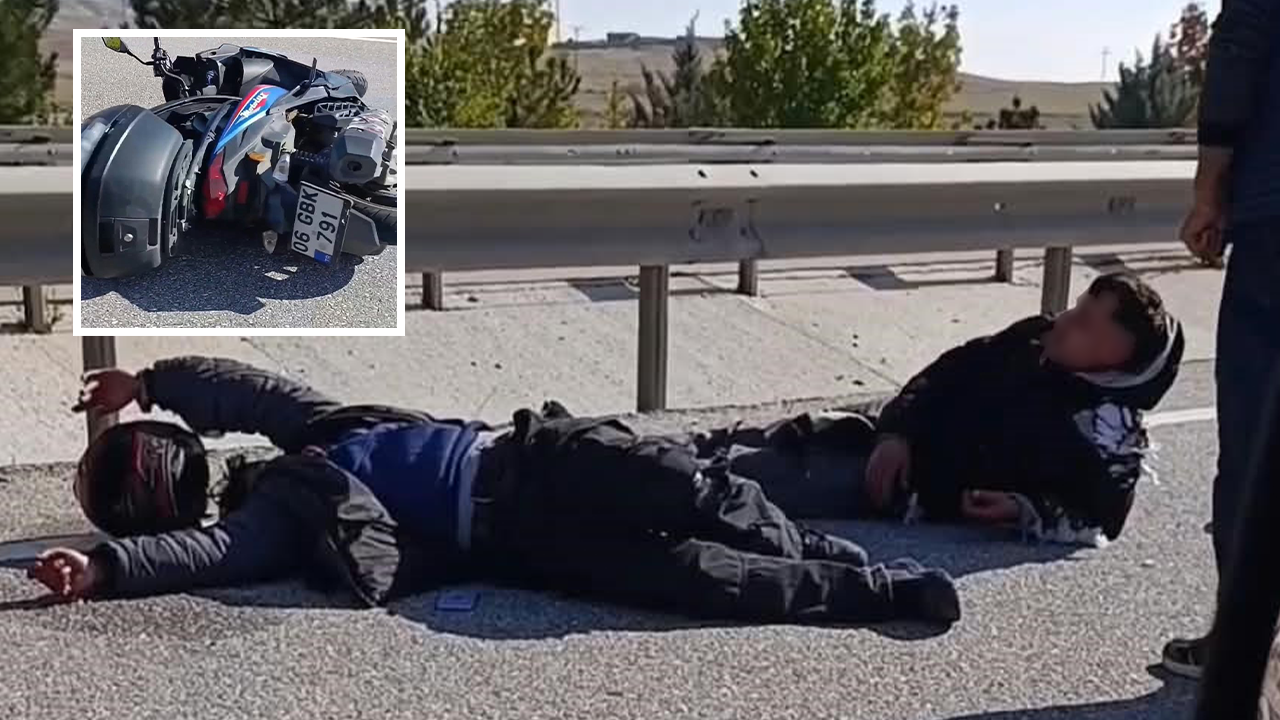 Eskişehir’de Motosikletin Refüje Savrulduğu Feci Kazada 2 Kişi Yaralandı!