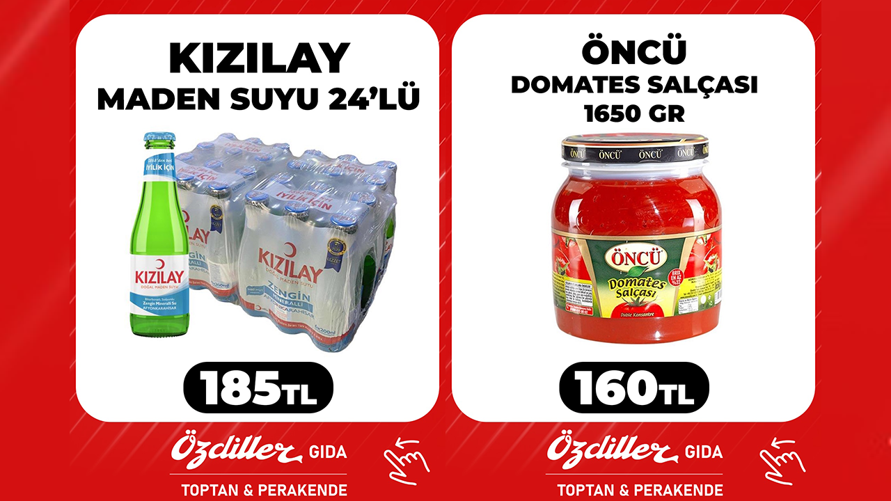 Salça Ve Maden Suyunda Kampanyalı Fiyatlar