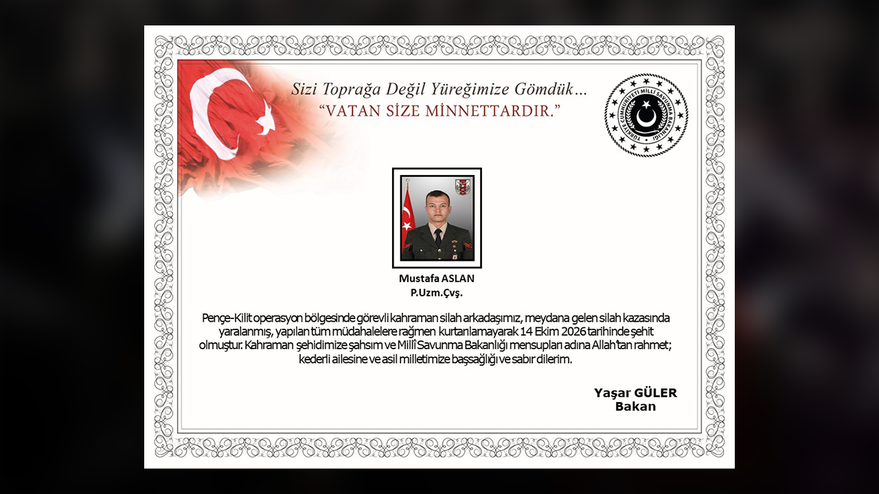 Şehit P. Uzm. Çvş. Mustafa Aslan