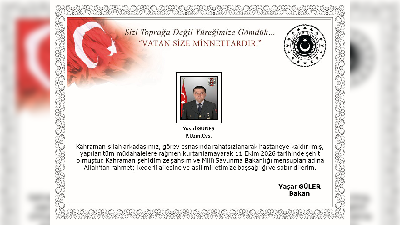 Şehi̇t P. Uzm. Çvş. Yusuf Güneş