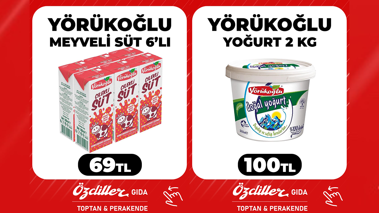 Yoğurt Ve Meyveli Sütte Hafta Sonu Fırsatı