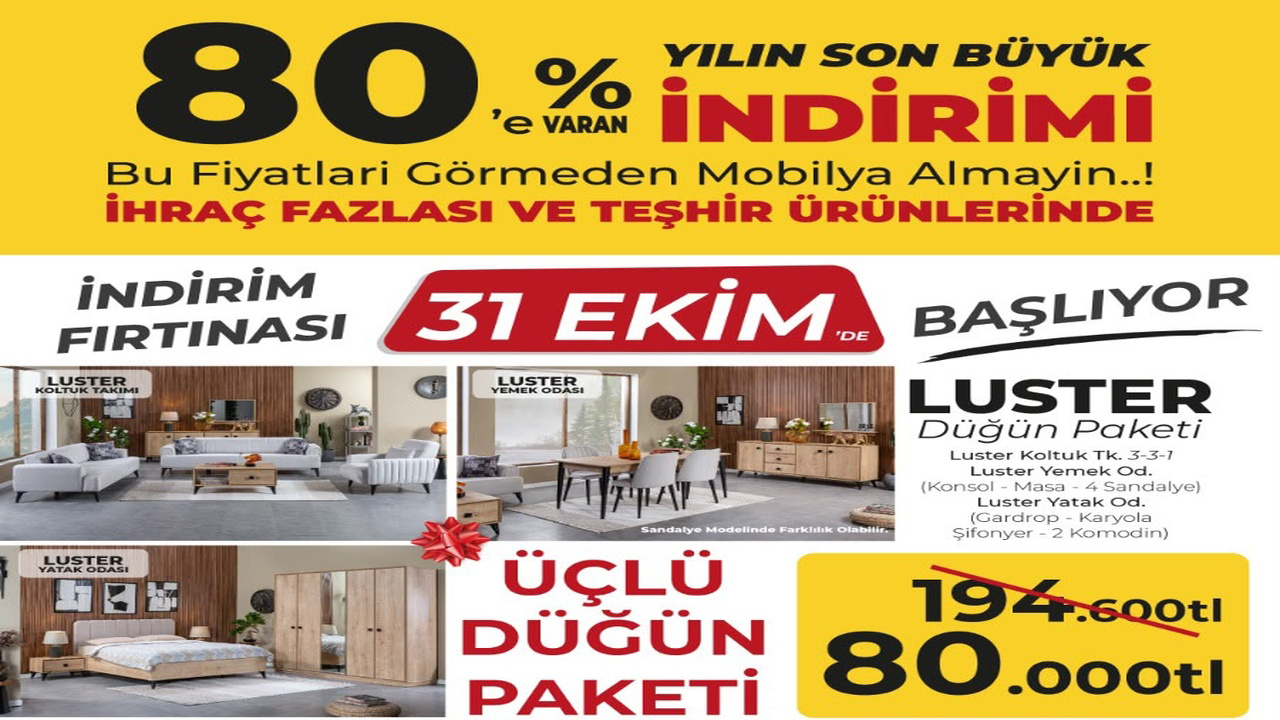 Yüzde 80'E Vatan Indirimler Başladı